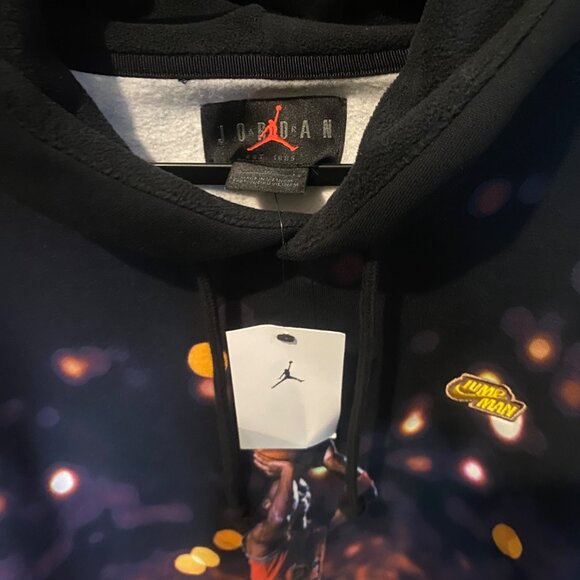 Nike Jordan Jumpman All Over Print Fleece Pullover Hoodie NWT XL 90s MJ 23 - Picture 8 of 11